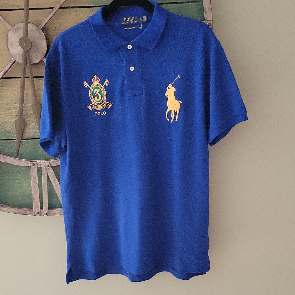 Polo by Ralph Lauren Blue Polo Shirt with Iconic Embroidery